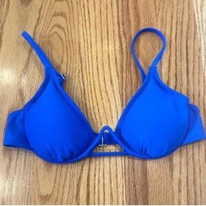 NWOT Xhilaration Bikini Top- Blue, Size Medium